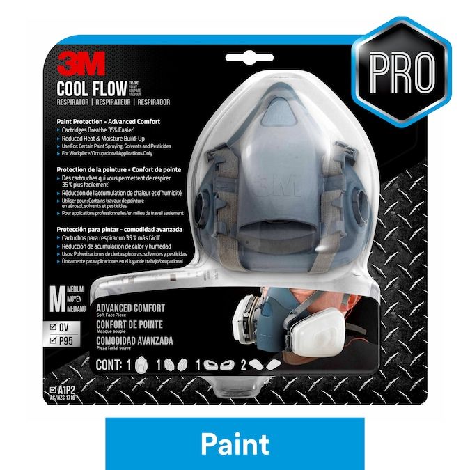 Photo 1 of 3M Reusable P95 Painting Valved Safety Mask