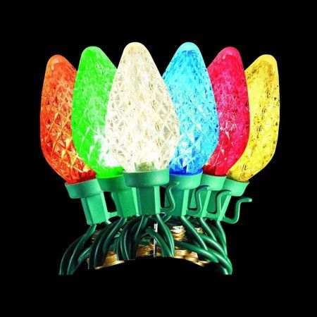 Photo 1 of 50-Light LED C9 2-Function Warm White to Multi-Color Changing Light Set