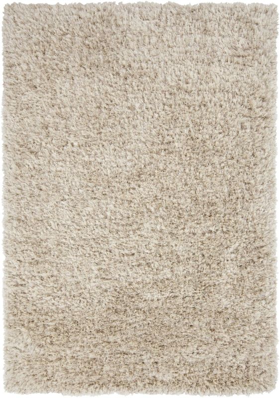 Photo 1 of 1002-5X7 FOOT SHAG RUG, BEIGE