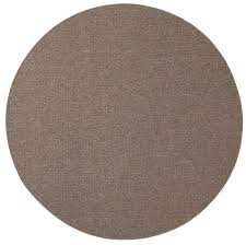 Photo 1 of Furnish My Place Neyland Custom Rug - 3 ft., Round, Brown, Floor Area Rug for Patio, Garden, Hallway, Living Room