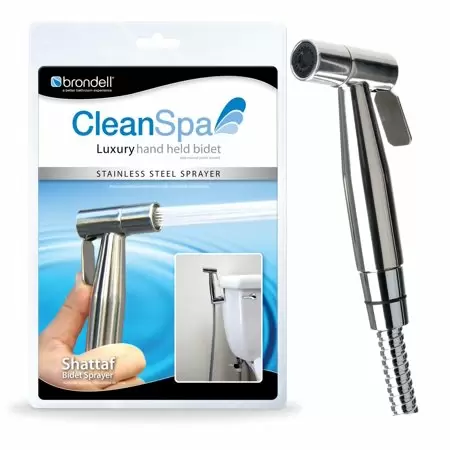 Photo 1 of CleanSpa Luxury Hand Held Bidet Brondell Shattaf Stainless Steel Hygienic Wash
