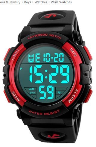 Photo 1 of Kids Watch,Boys Watch for 6-15 Year Old Boys,Digital Sport Outdoor Multifunctional Chronograph LED 50 M Waterproof Alarm Calendar Analog Watch for Children with Silicone Band
