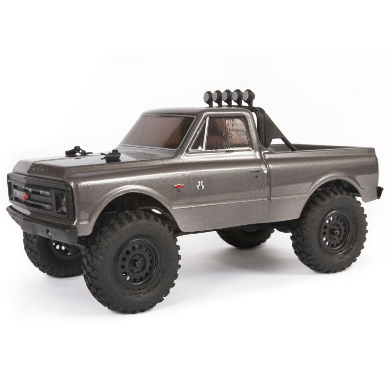 Photo 1 of 1/24 SCX24 1967 Chevrolet C10 4WD Truck Brushed RTR, Silver
