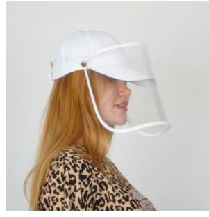 Photo 1 of Cap Visor | Protective Cap with Face Shield | White