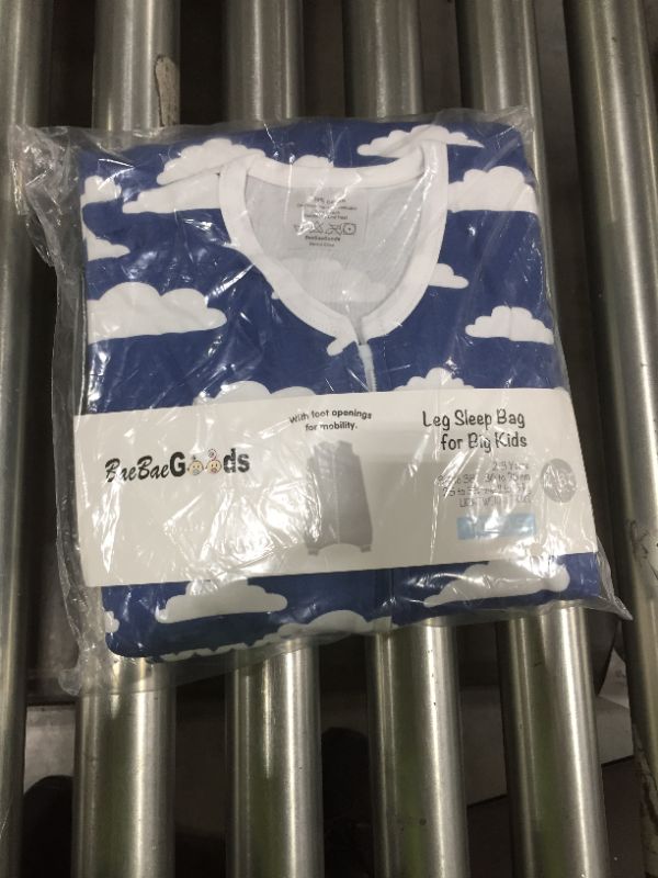 Photo 1 of BaeBae Goods Navy Clouds Leg Sleep Bag Wearable Blanket

