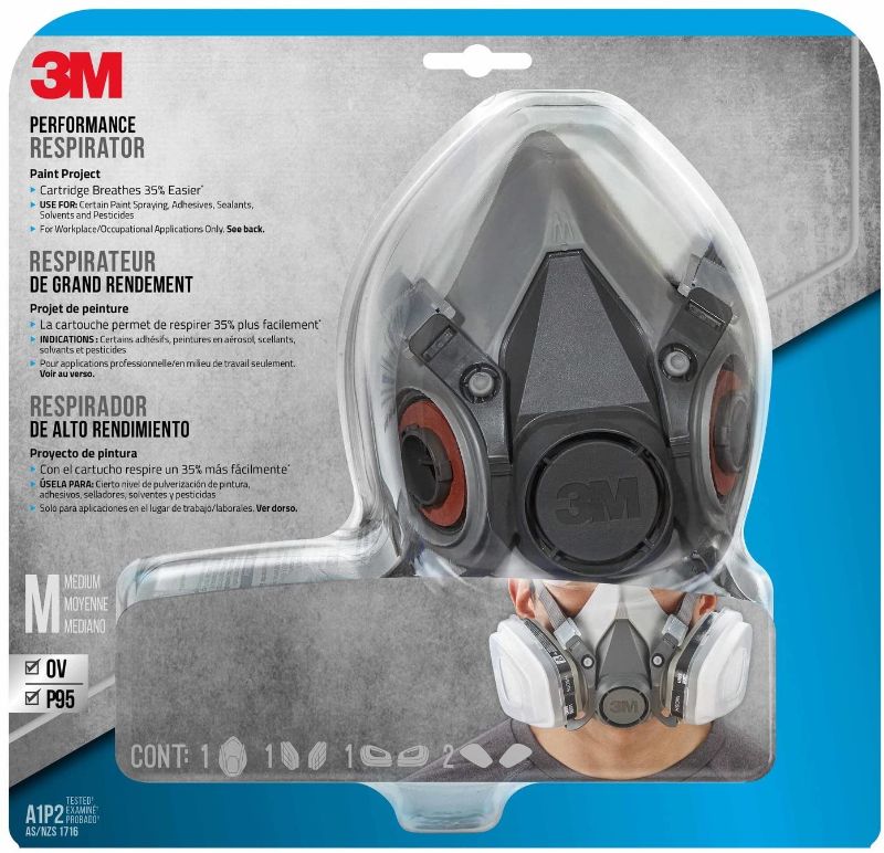 Photo 3 of 3M Paint Project Respirator, Medium
