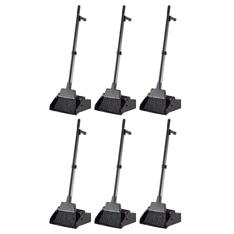 Photo 1 of AmazonCommercial Lobby Dustpan with Broom set - 6-Pack
