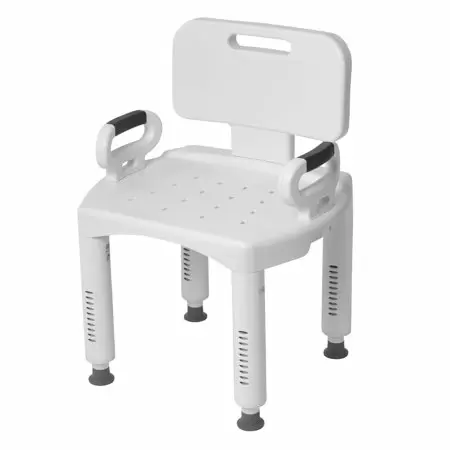 Photo 1 of Drive Medical Bath Bench with Back and Arms, White