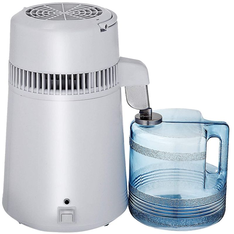 Photo 1 of Pure Water Distiller 750W, Purifier Filter Fully Upgraded with Handle 1.1 Gal /4L, BPA Free Container, Perfect for Home Use, White