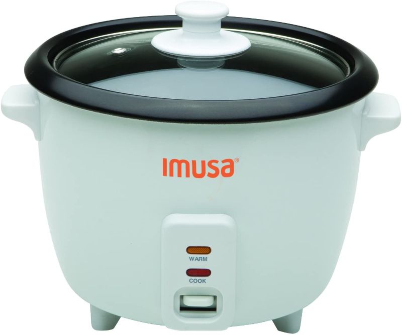 Photo 1 of IMUSA USA GAU-00013 Electric Nonstick Rice Cooker 8-Cup (Uncooked) 16-Cup (Cooked), White
