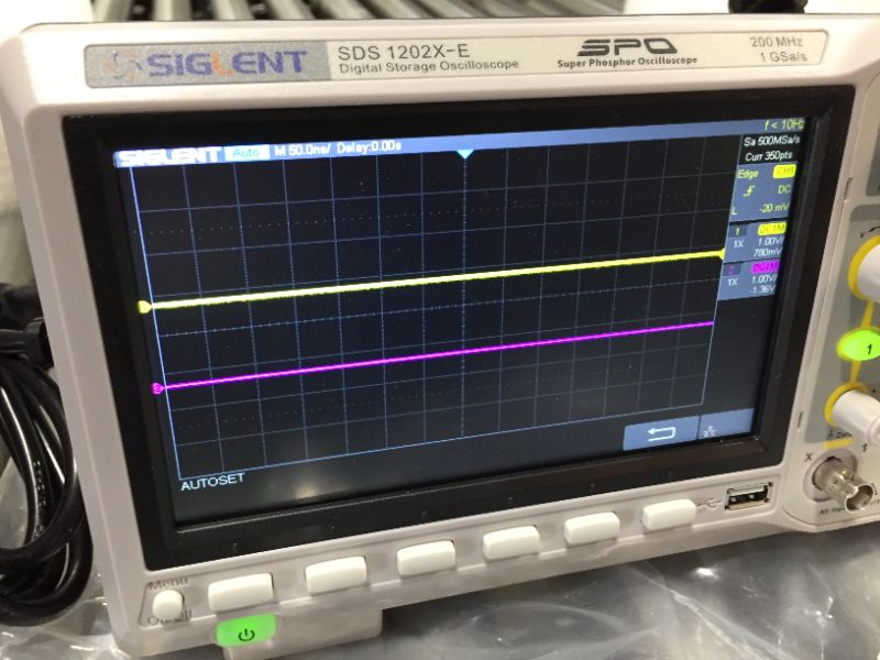 Photo 5 of Siglent SDS1104X-E 100Mhz digital oscilloscope 4 channels standard decoder
