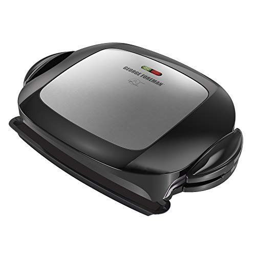 Photo 1 of George Foreman GRP472P 5 Serving Removable Plate Grill, Platinum/Black