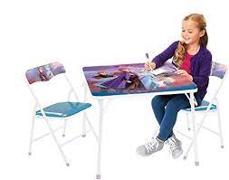 Photo 1 of Frozen 2 Table & Chair Set, Folding Table & 2 Folding Padded Chairs
