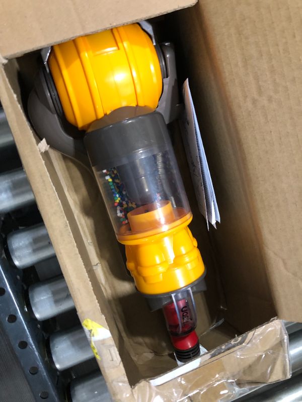 Photo 1 of Dyson Ball Vacuum Toy Vacuum with Working Suction and Sounds, 2 lbs, Grey/Yellow/Multicolor