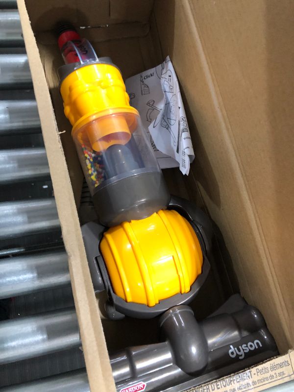 Photo 2 of Dyson Ball Vacuum Toy Vacuum with Working Suction and Sounds, 2 lbs, Grey/Yellow/Multicolor (New Version)
