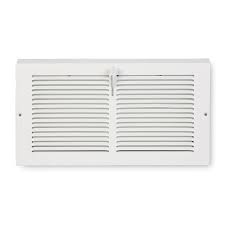 Photo 1 of Accord Ventilation 14-in x 6-in Steel Baseboard Register in White

