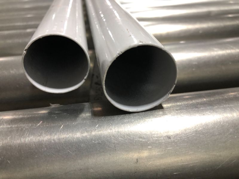 Photo 2 of 8ft pipe with white color thin metal --- 2 pack