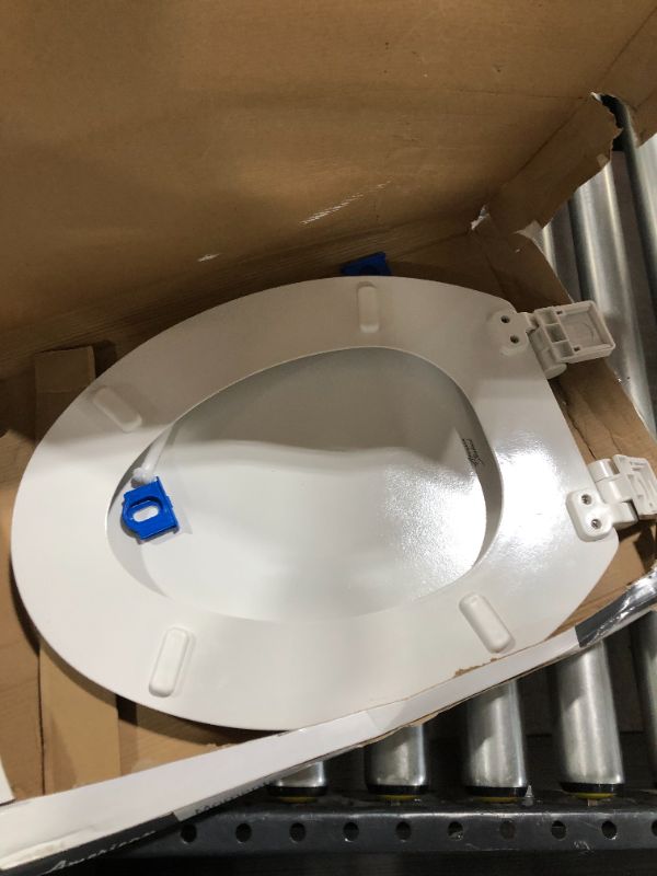 Photo 1 of American Standard Moments White Elongated Slow-Close Toilet Seat