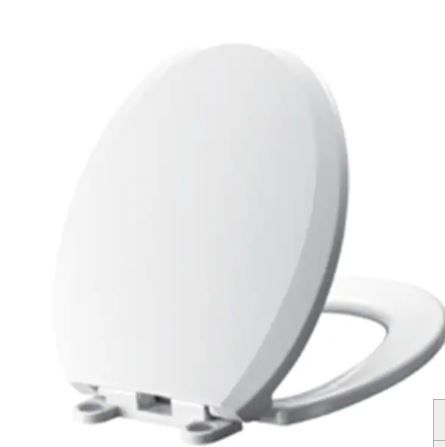 Photo 1 of American Standard Mainstream White Round Slow-Close Toilet Seat
