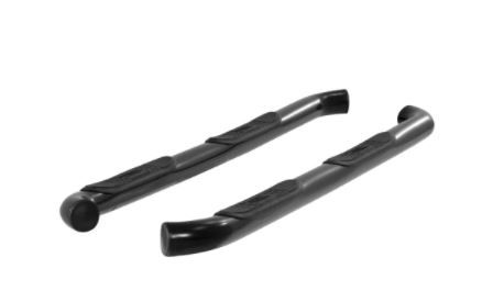 Photo 1 of 3-Inch Round Black Steel Nerf Bars, No-Drill, Select Jeep Wrangler JK Unlimited
