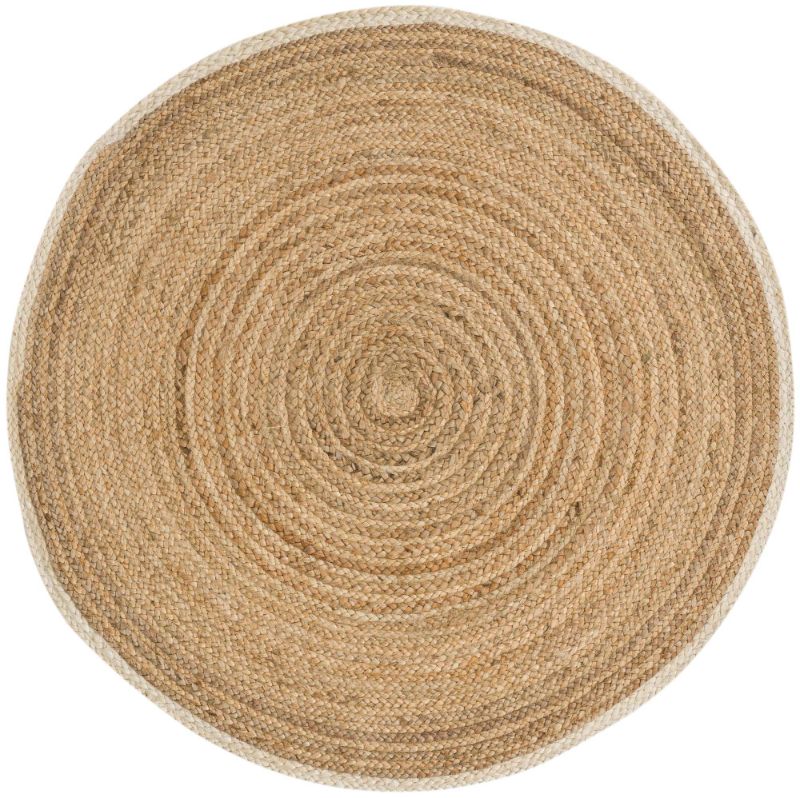 Photo 1 of 4' x 4' Hand Braided Jute Round Rug
