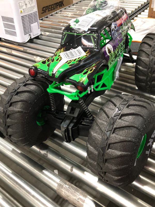 Photo 1 of Monster Jam Official Mega Grave Digger All-Terrain Remote Control Monster Truck with Lights - 1:6 Scale
