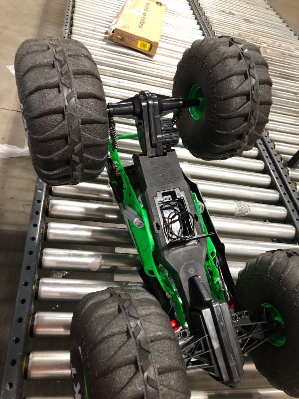 Photo 1 of Monster Jam Official Mega Grave Digger All-Terrain Remote Control Monster Truck with Lights - 1:6 Scale
