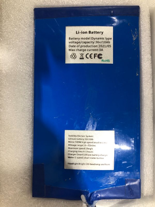 Photo 1 of li-ion battery stability electric system motor:500w