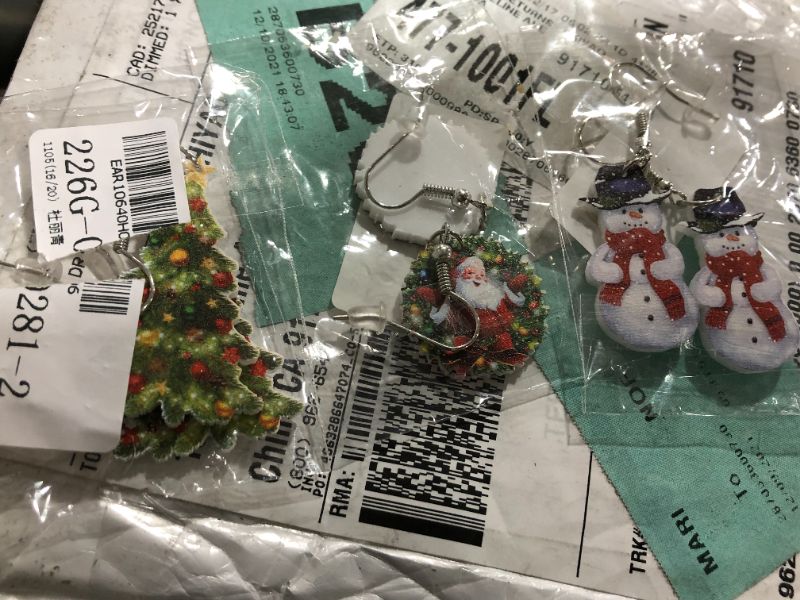 Photo 1 of 3 Pack of Christmas Earrings