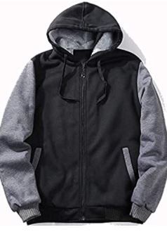 Photo 1 of SCODI Hoodies for Men Heavyweight Fleece Sweatshirt - Full Zip Up Thick Sherpa Lined--- large
