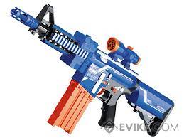 Photo 1 of Blaze Storm Foam Blaster Semi Auto Soft Dart Rifle (Model: Blue)
