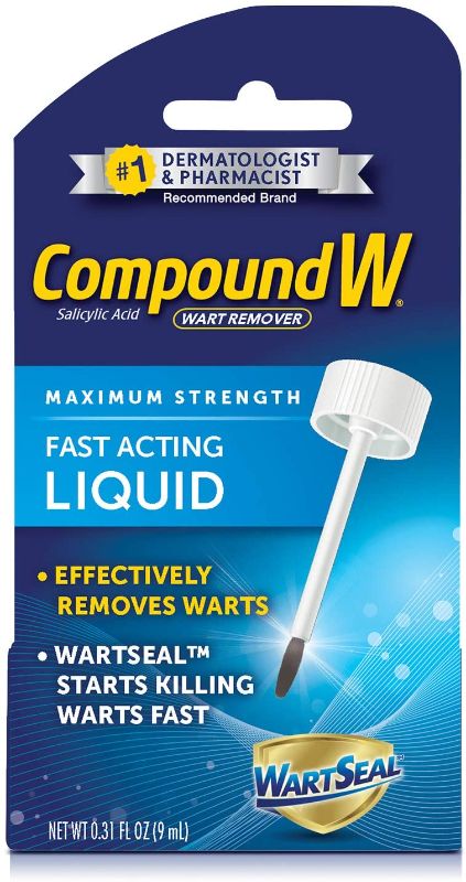 Photo 1 of Compound W Maximum Strength Fast Acting Liquid Wart Remover, 0.31 fl oz--- exp feb-2023--- 5 pack
