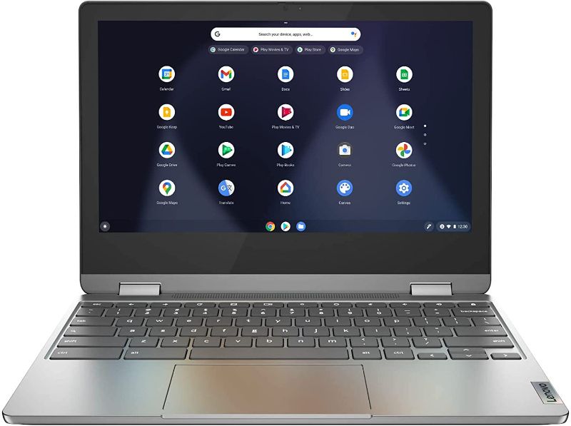 Photo 1 of Lenovo - Flex 3 11" 2-in-1 Chromebook Laptop - Mediatek MT8183 - 4GB Memory - 32GB eMMC - Arctic Grey

