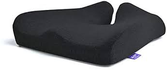 Photo 1 of Cushion Lab Patented Pressure Relief Seat Cushion for Long Sitting Hours on Office & Home Chair - Extra-Dense Memory Foam for Soft Support. Car & Chair Pad for Hip, Tailbone, Coccyx, Sciatica - Black
