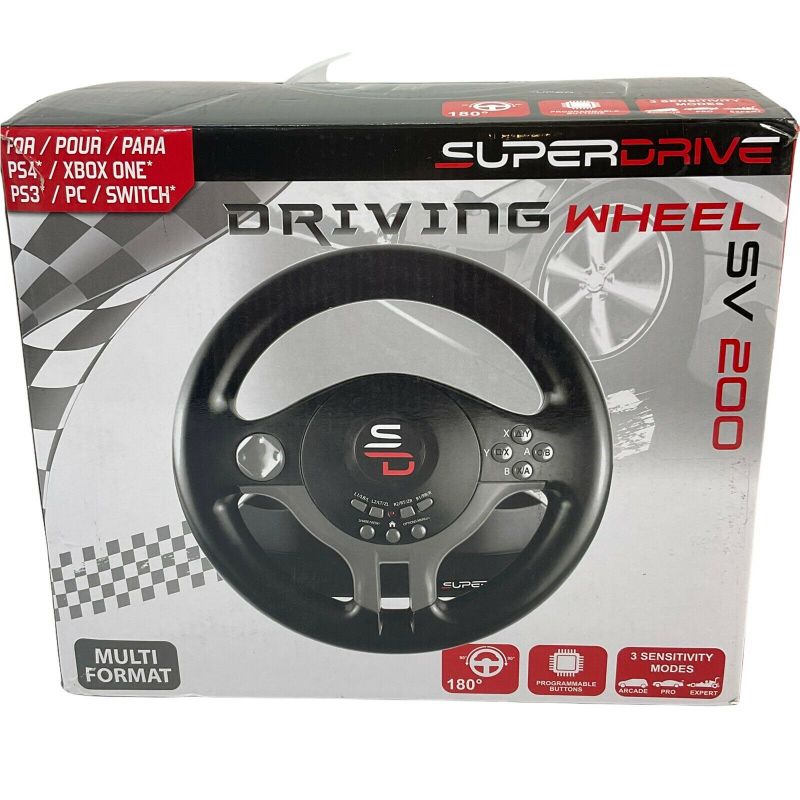 Photo 1 of Subsonic SuperDrive Racing Driving Wheel Pedals & Paddle PS3 PS4 Xbox One Switch

