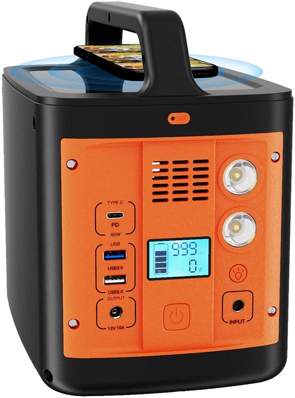 Photo 1 of WESTLEY Portable Power Station 298Wh/92800mAh, Solar Outdoor Generator with AC(110V, 200W)/ DC/ USB/ Type-C/ SOS Light, Backup Battery for Camping, Traveling, Hunting | WT300Y
