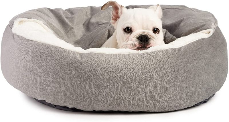 Photo 1 of Best Friends by Sheri Cozy Cuddler Luxury Orthopedic Dog and Cat Bed with Hooded Blanket for Warmth and Security - Machine Washable, Water/Dirt Resistant Base, Multiple Colors in 2 Sizes
