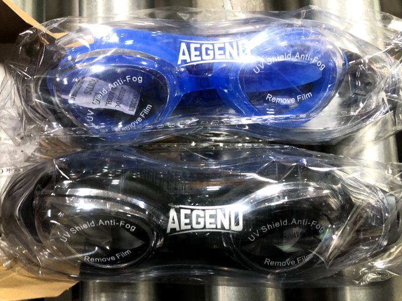 Photo 1 of Aegend 2 Pack Swim Goggles, Swimming Goggles Anti-Fog for Man Women Youth Adult