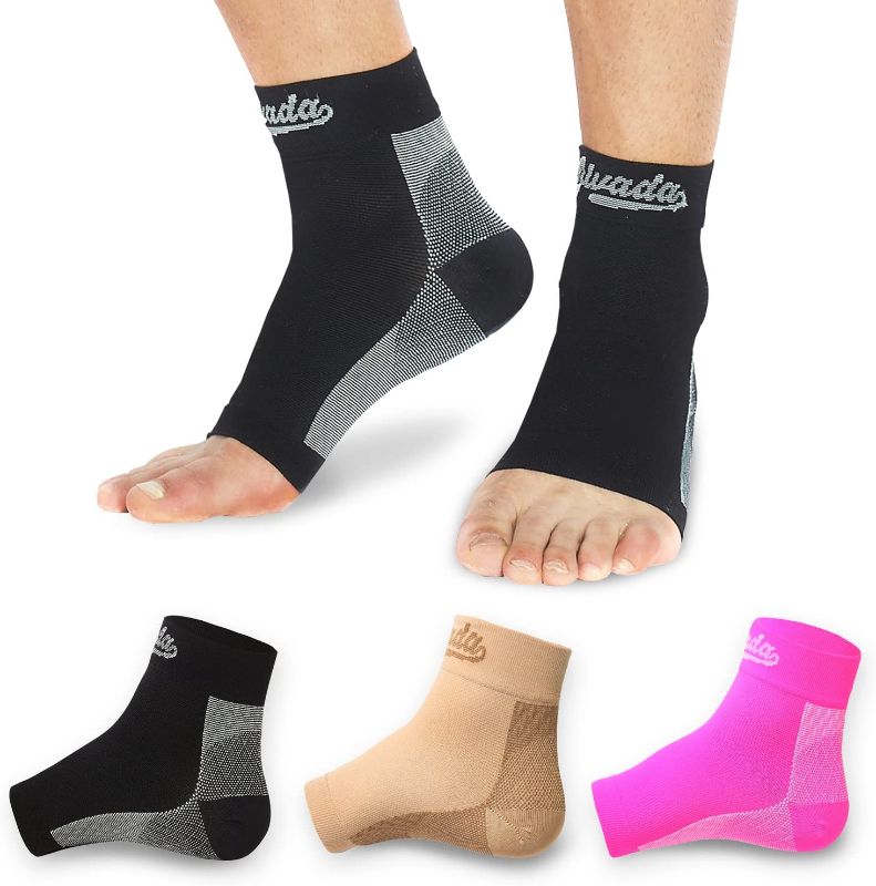 Photo 1 of Alvada Plantar Fasciitis Support Compression Socks Foot Sleeves - Comfortable Arch Support - Quick Pain Relief, Reduced Soreness, Faster Recovery 1 Pair
