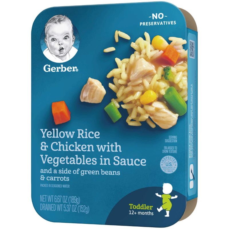 Photo 1 of Gerber Graduates Lil Entrees - Chicken Vegetable and Rice, 6.67 Ounce -- 8 per case.--- best by 06-23-2022
