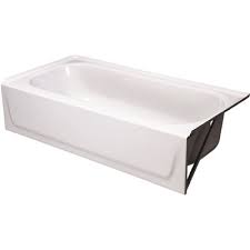 Photo 1 of Bootz Industries Aloha 5 ft. Right Hand Drain Rectangular Soaking Tub in White
