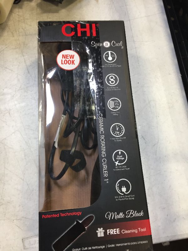 Photo 4 of CHI Spin & Curl Ceramic Rotating Curler - 1"

