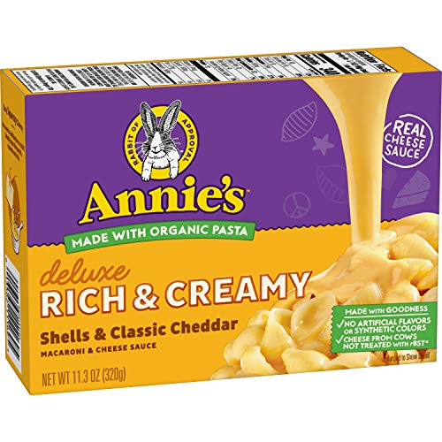 Photo 1 of Annie's Deluxe Rich & Creamy Shells & Classic Cheddar Macaroni & Cheese Sauce, 11.3 oz (12pk)
BEST BUY 12/19/2021
