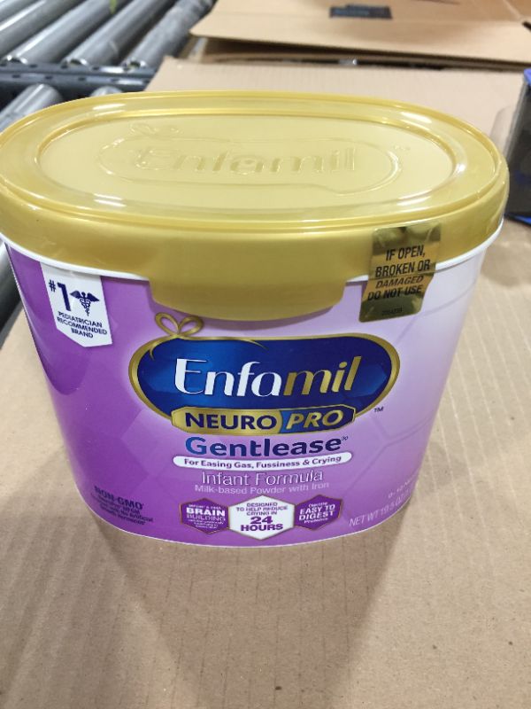 Photo 2 of Enfamil NeuroPro Gentlease Baby Formula, Brain and Immune Support with DHA, Clinically Proven to Reduce Fussiness, Crying, Gas and Spit-up in 24 Hours, Non-GMO, Reusable Tub, 19.5 Oz
BB NOV 2022