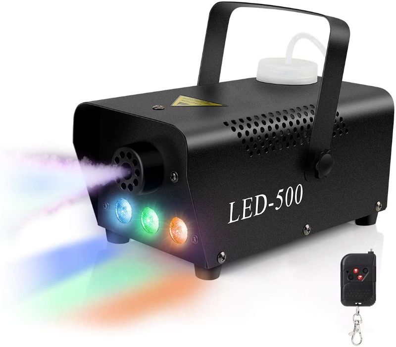 Photo 1 of Fog Machine,Smoke Machine,500-Watt upstartech Portable Christmas Party Smoke Fog Machine with Wireless Remote Control for Wedding Theater Halloween Club DJ Effect (Style1) (Style1)