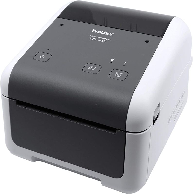 Photo 1 of Brother TD4420DN 4-inch Thermal Desktop Barcode and Label Printer, 203 dpi, 8 IPS, Standard USB and Serial, Ethernet LAN
