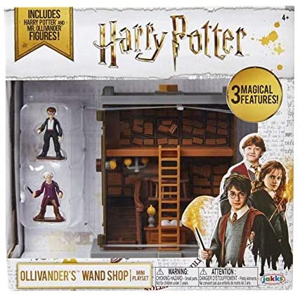 Photo 1 of HARRY POTTER Ollivander's Wand Shop Mini Playset, Includes HP and Mr. Ollivander Figures! with 3 Magical Features
