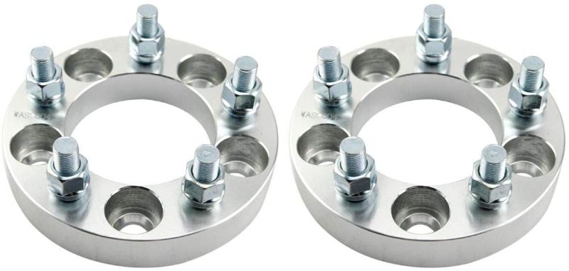 Photo 1 of  2pc Wheel Spacers/Adapters | 5 Lug 5x4.5 / 5x114.3-1" Thickness - 1/2" x20 Studs