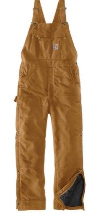 Photo 1 of Carhartt Men's Loose Fit Firm Duck Insulated Bib Overall
large short 