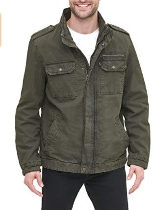 Photo 1 of Levi's Men's Washed Cotton Military Jacket
XL